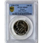 John Paul II, 100 zloty 1986 - PCGS MS69