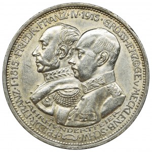 Germany, Mecklenburg-Schwerin, Frederic Francis IV, 5 Mark Berlin 1915 A