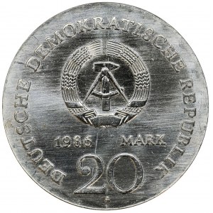 Germany, DDR, 20 Mark Berlin 1986 - Grimm - RARE
