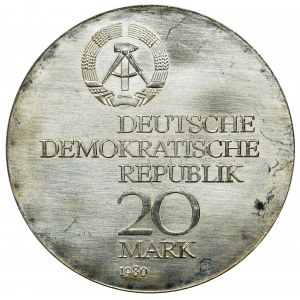 Germany, DDR, 20 Mark Berlin 1980 - Abbe
