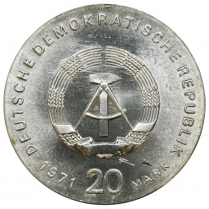 Germany, DDR, 20 Mark Berlin 1971 - Luxembourg