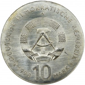Germany, DDR, 10 Mark Berlin 1990 - Fichte