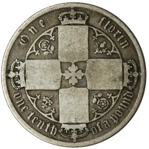 Great Britain, Victoria, Gothic Florin London 1871