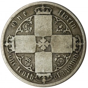 Great Britain, Victoria, Gothic Florin London 1871