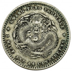 Chiny, Prowincja Kwang Tung, Guangxu, 20 centów bez daty (1890-1908)