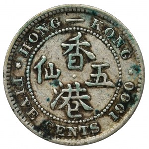 Hong Kong, Wiktoria, 5 Centów 1900