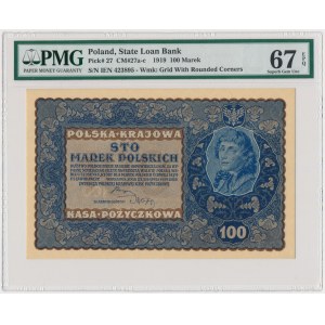 100 marek 1919 - IE Serja N - PMG 67 EPQ