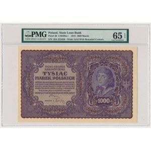 1.000 marek 1919 - I Serja BA - PMG 65 EPQ