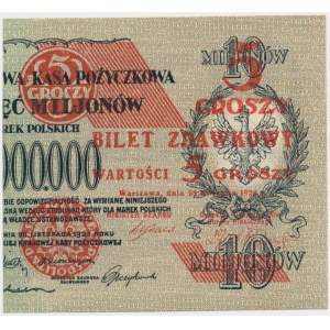 5 groszy 1924 - prawa połowa