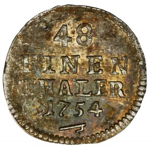 Augustus III of Poland, 1/48 Thaler Dresden 1754 FWôF
