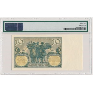 10 złotych 1929 - EL - PMG 64