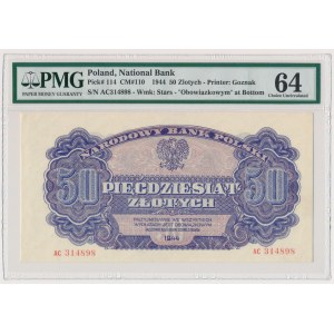 50 złotych 1944 ...owym - AM - PMG 64