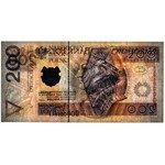 Próba, 200 złotych 1994 - AA 0000000 - bez nadruków - UNIKAT