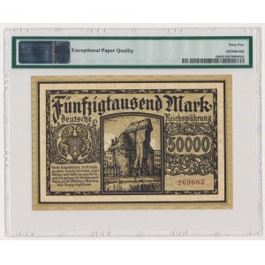 Gdańsk 50.000 marek 1923 - PMG 65 EPQ