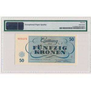 Czechosłowacja, Getto Terezin 50 koron 1943 - PMG 66 EPQ
