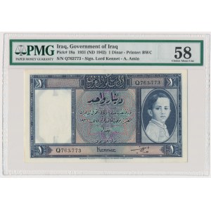 Iraq, 1 dinar 1931(1942) - PMG 58