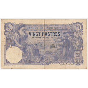 French Indochina - 20 piastres 1920 - RARE