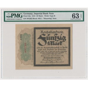Germany 50 mark 1918 - PMG 63 EPQ