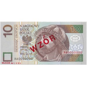 10 złotych 1994 WZÓR - AA 0000000 - Nr. 1895
