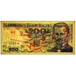 200 złotych 1976 WZÓR A 0000000 No.1425