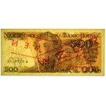 500 złotych 1976 WZÓR AF 0000000 No.0720
