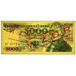 5.000 złotych 1982 WZÓR A 0000000 No.0579