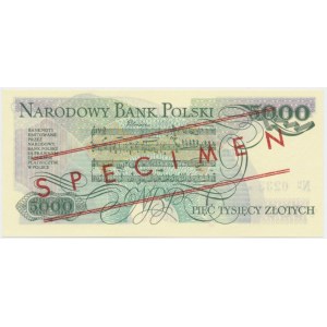 5.000 złotych 1986 WZÓR AY 0000000 No.0233