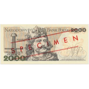 2.000 złotych 1977 WZÓR A 0000000 No.1476