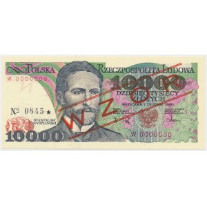 10.000 złotych 1988 WZÓR W 0000000 No.0845