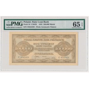 100.000 marek 1923 - C - PMG 65 EPQ