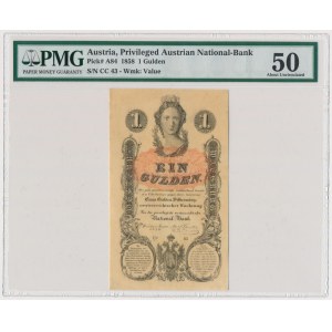 Austria, 1 gulden 1858 - PMG 50 piękny