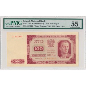 100 złotych 1948 - A - PMG 55