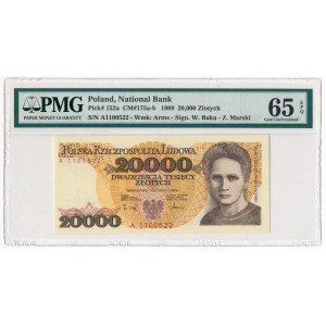 20.000 złotych 1989 - A - PMG 65 EPQ