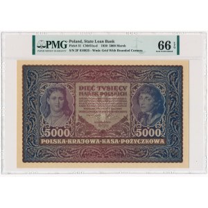 5.000 marek 1920 - II Serja F - PMG 66 EPQ