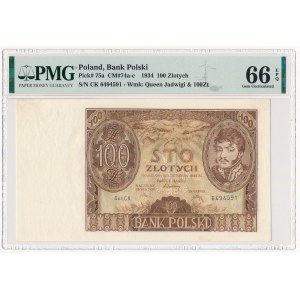 100 złotych 1934 Ser.CK - PMG 66 EPQ