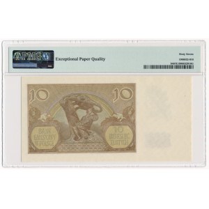 10 złotych 1940 - A - PMG 67 EPQ - rzadka pierwsza seria