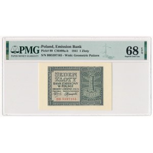 1 złoty 1941 - BB - PMG 68 EPQ