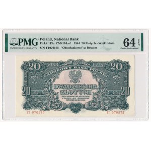 20 złotych 1944 ...owe - TT - PMG 64 EPQ