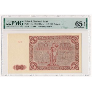 100 złotych 1947 - F - PMG 65 EPQ