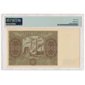 1.000 złotych 1947 - D - PMG 64