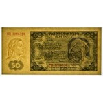 50 złotych 1948 - DH - PMG 66 EPQ - papier prążkowany