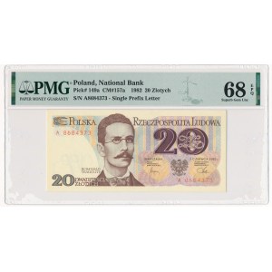 20 złotych 1982 - A - PMG 68 EPQ