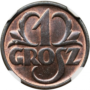 1 grosz 1936 - NGC MS66 RB