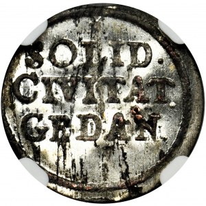 John III Sobieski, Shilling Danzig 1688 - NGC MS63