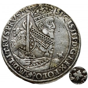 Sigismund III Vasa, Thaler Bromberg 1629 - cross under bust - VERY RARE