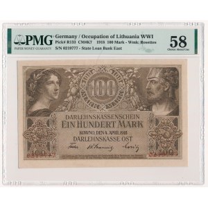 Kowno 100 marek 1918 - PMG 58