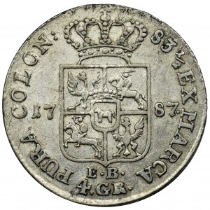 Poniatowski, 4 Groschen 1787 EB