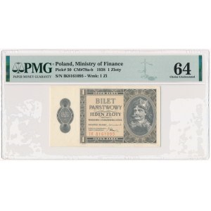 1 złoty 1938 - IK - PMG 64