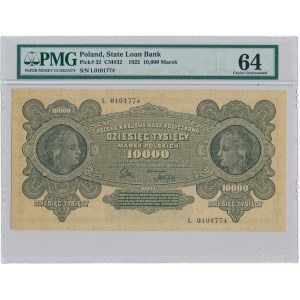 10.000 marek 1922 - L - PMG 64