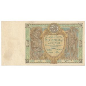 50 złotych 1929 Ser.B.N. - RZADKA